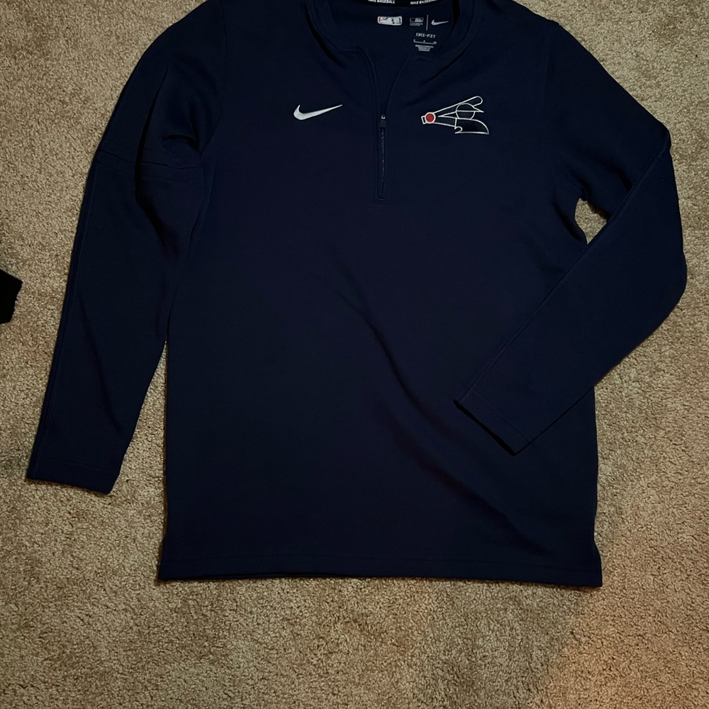 Nike Men's Dark Blue Quarter-Zip white Sox size S